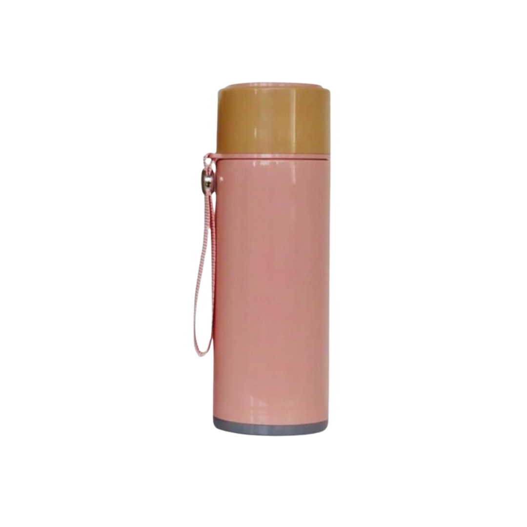 500 ml Pastel Insulated Thermo Bottle — Leak-Proof Travel Flask with Carry Strap